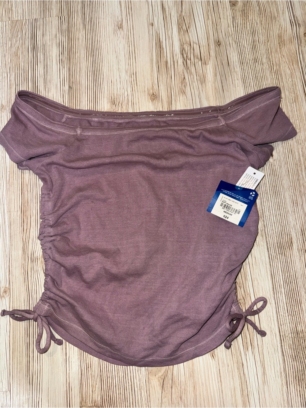 Arizona Jean Company Off-Shoulder Swim Top in Mauve